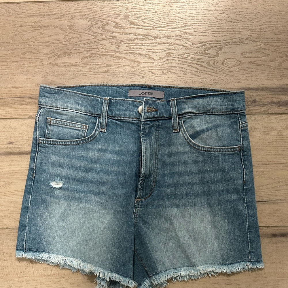 Joe's Jeans Distressed Blue Denim Shorts
